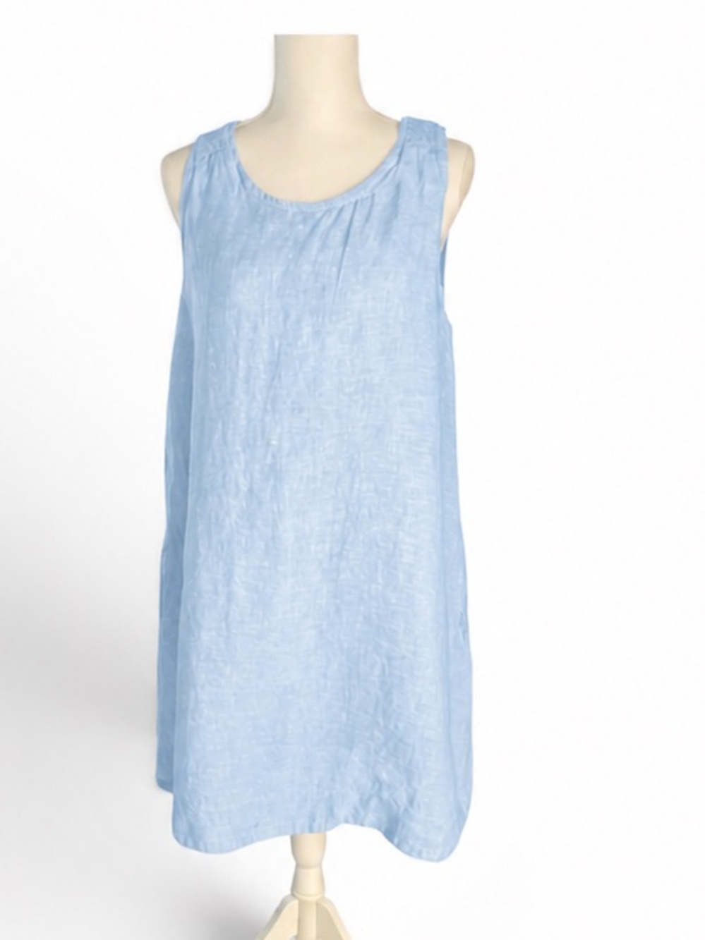 Nicole Miller light blue/chambray linen dress